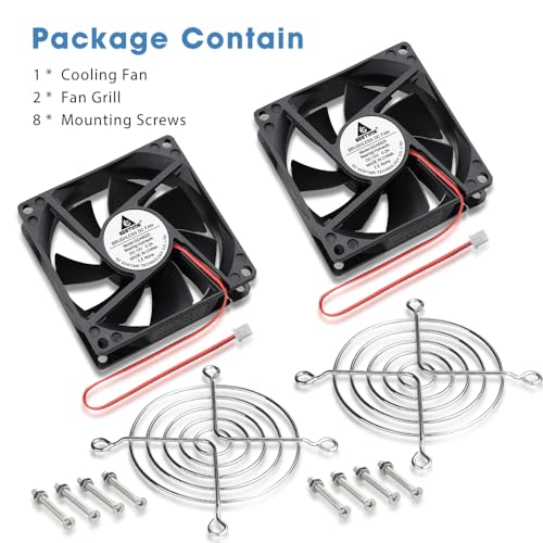 Evite sobrecalentamientos con el ventilador 12V 80mm GDSTIME para TV box y ordenador 7