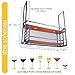 Mobile Storage Rack Freestanding Display Rack Tool Pegboard Garage,Industrial Hanging Wine Rack 2-Layer Iron Bottle Holder Ceiling Shelf for Home Restaurant & Bars Simple Style Goblet Displa