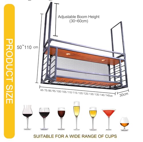 Soporte colgante para botellas de vino con luz LED miniatura 2