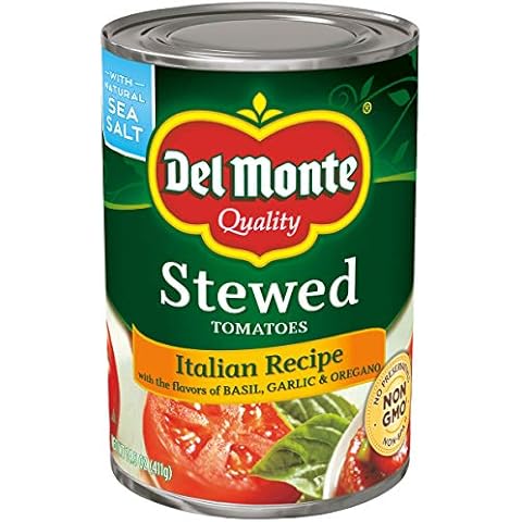 Del Monte Canned Stewed Tomatoes with Basil, Garlic and Oregano Cover