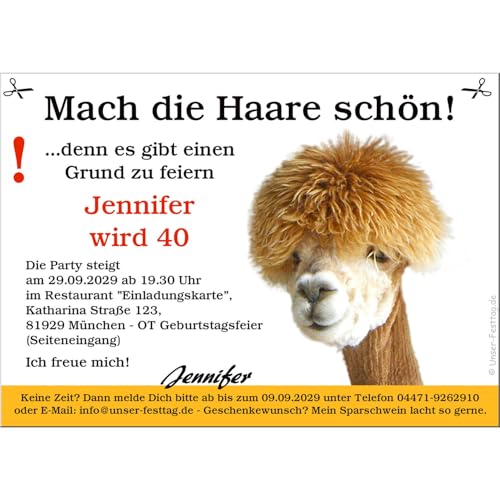 Die besondere Einladungskarte für Ihr nächstes Fest Geburtstag Hochzeit