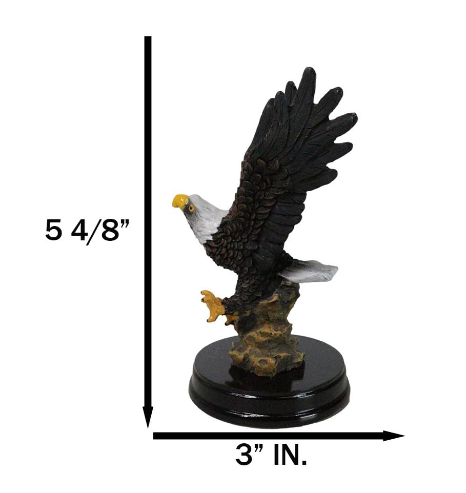 Estatua Águila Calva Patriótica 5.25 pulgadas miniatura 6