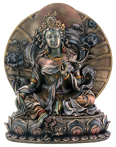Estatua de Buda Green Tara colección Deidad