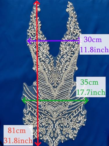 Patch strass robe de bal fait main pour masquer un défaut ou sublimer