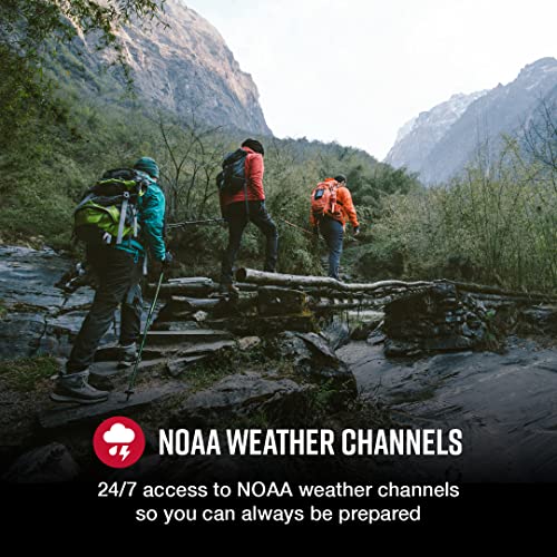 Cobra Acxt645 Waterproof Walkie Talkies For Adults - Rechargeable, 22 Channels, Long Range 35-Mile Two-Way Radio Set (2-Pack), Black And Orange #TOP3