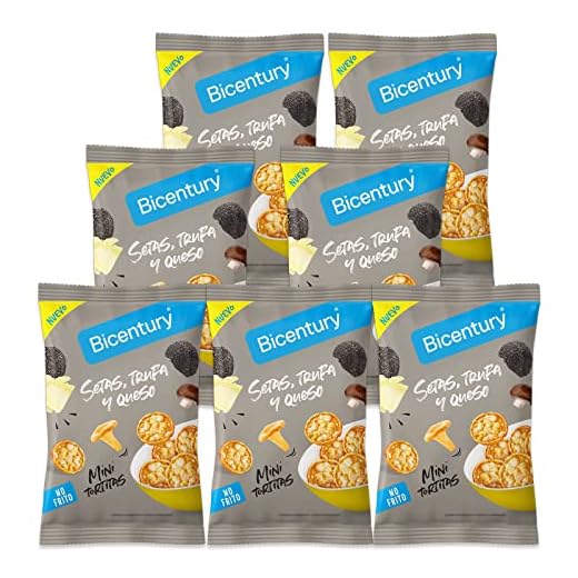 Bicentury - Mini Tortitas de maíz sabor setas, trufa & queso (7 unidades)