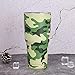 XYAN Camouflage Color 30oz Woda Termos Duża Pojemność Izolacja Zimowa Podwójna ściana Ze Stali Nierdzewnej Wody Coffee Cup Kubek (Capacity : 30oz, Color : GREEN)