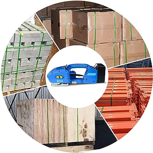 EUQKKWLOY Electric Strapping Kit,Electric Strapping Machine,Electric Strapping Tool Kit,Electric Strapping Machine,6000Mah Battery Powered Strapping Machine,for 9-16Mm Width,B, - Image 7
