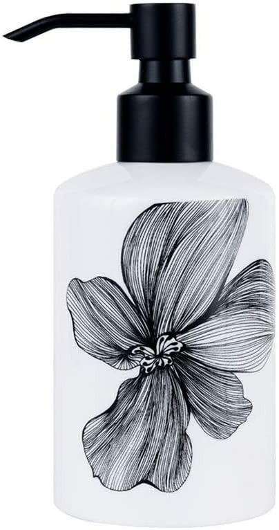 Dispensador de jabón de botella de loción, dispensador de líquido, dispensador de jabón de cerámica, champú, gel de ducha y aceite esencial, para baño, cocina, hotel, loción dispensadora de loción