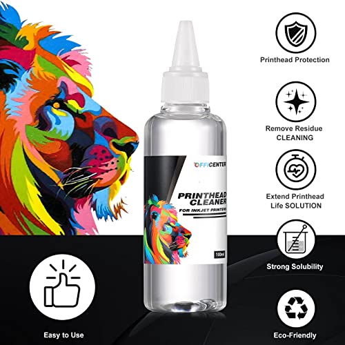 OFFICENTER Compatible Printer Cleaning Kit, Printhead Cleaning Kit for Epson, HP, Canon Inkjet Printers - 100ml