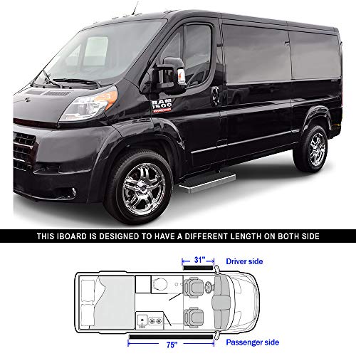 Estribos Tuxtreme 6 pulg Acero Inoxidable para Ram ProMaster miniatura 6