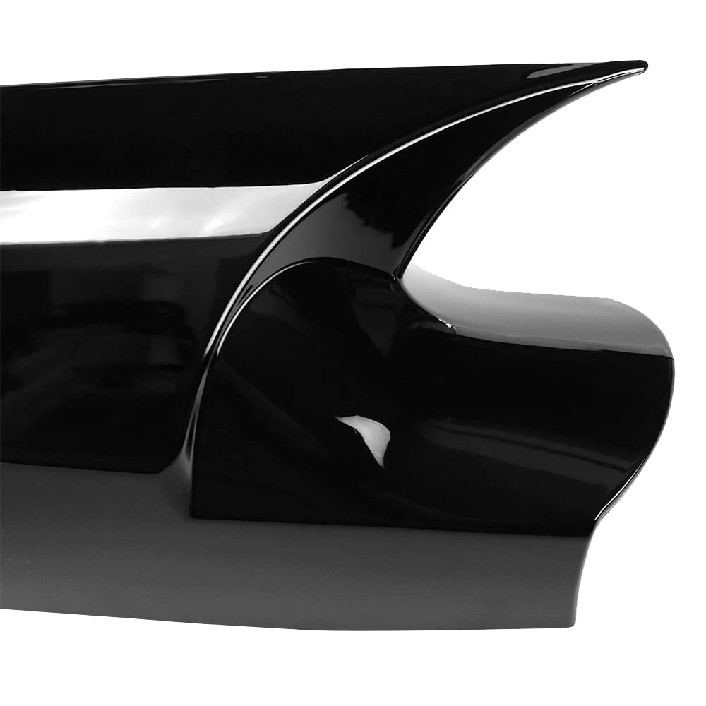 Coque de rétroviseur extérieur Kacepar compatible avec Renault Megane 2 MK2 (2002-2009), noir brillant