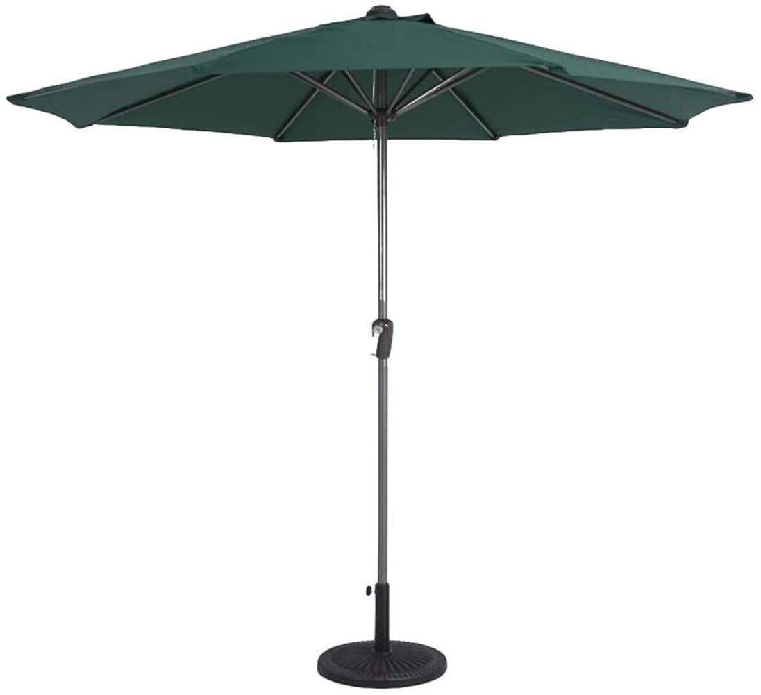 HCZKIUJY Outdoor Garden Parasols Parasols 9' Outdoor Patio Market Table Umbrella, Portable Offset Patio Umbrella for Poolside, Deck, Garden, Backyard, Pool Indoor & Outdoor Use,Dark Green