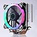 PROCESOR Cooler 4 Heatpipes 5 Kolory 120mm LED RGB. Wentylator chłodzący LGA 775 / 115X // 1366 AMD