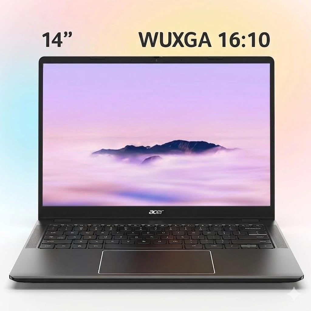 Acer Chromebook Plus 514 Laptop (14" FHD+ Touchscreen, Intel 8-Core i3-N355, 8GB RAM, 512GB SSD) Education, K12, Students & Business, 1080p Webcam, Backlit, Lightweight, Long Battery Life, Chrome OS