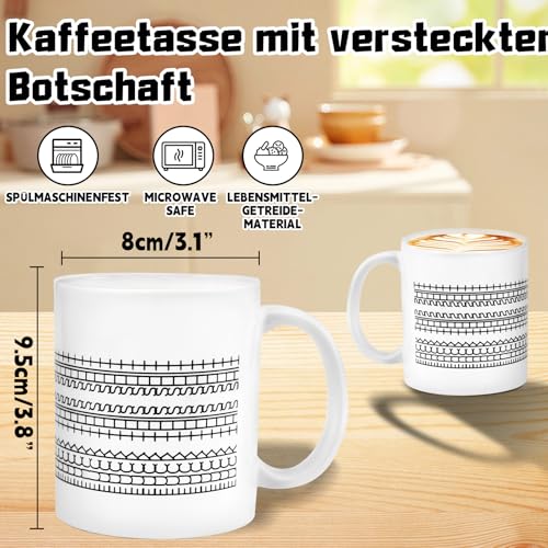 Fuck This Shit Tasse, 350ml Versteckte Nachricht Kaffeetasse, Ich Hasse Menschen Tasse, F*Ck This Shit Mug, Versteckte Teetasse Fuck This Shit Mug Lustige Tassen FüR Weihnachten Geburtstag JubiläUm