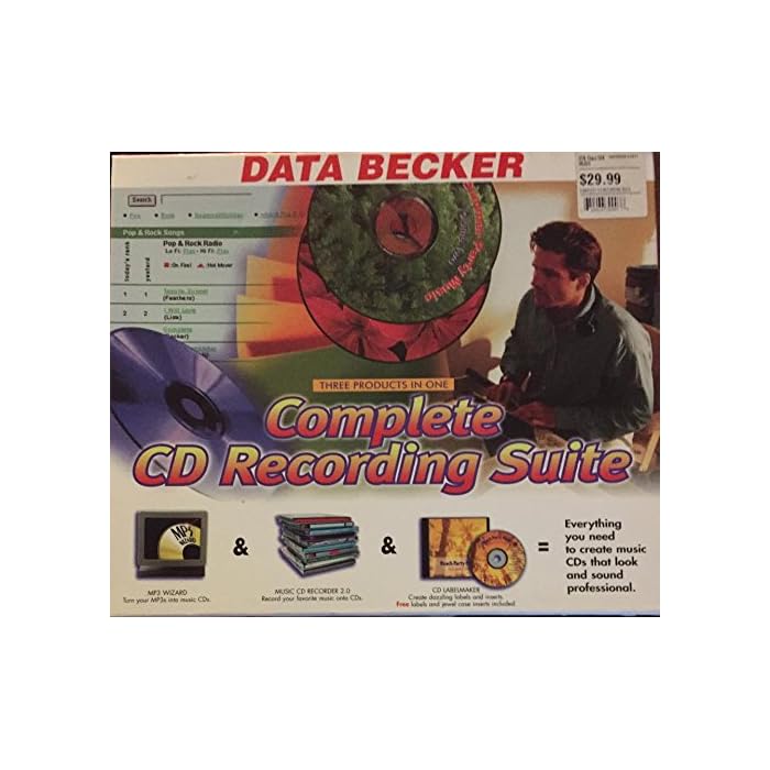 Buy DATA Becker Complete CD Recording Suite Three products in One MP3 Wizard Music Recorder Turn