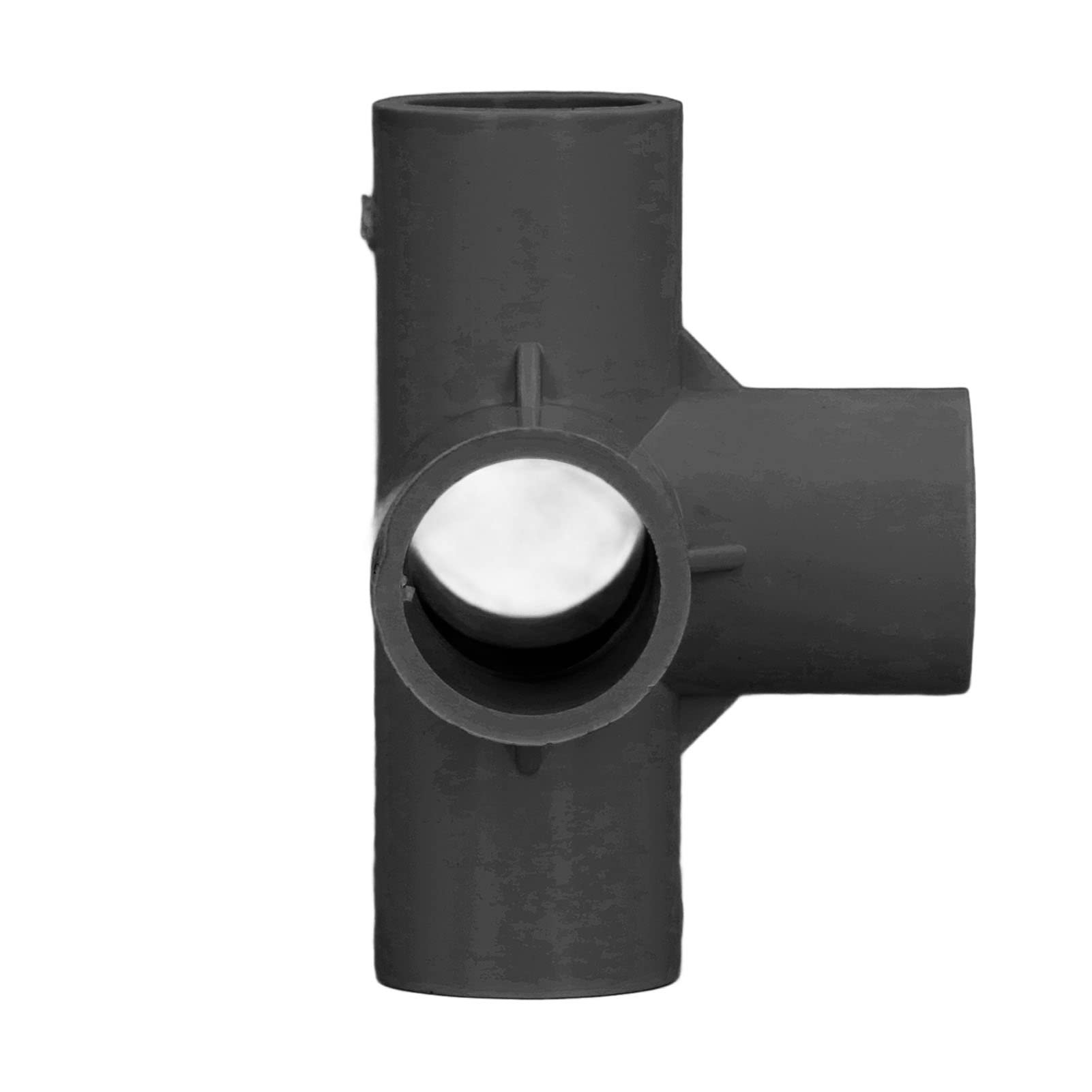 10 Pcs PVC Pipe Fitting 20mm, 5 Way Right Angle 3 Dimensional 20mm, Furniture Wall Elbows Elbow Connector for White Tor (Black)
