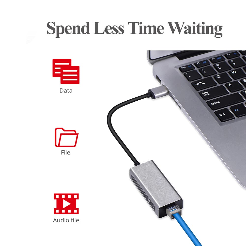 2.5GBase-T Adattatore di rete USB 3.0 RTL8156B 2500/1000/100Mbps USB 3.1 Gigabit Ethernet Scheda RJ45 LAN Controller per Laptop Desktop