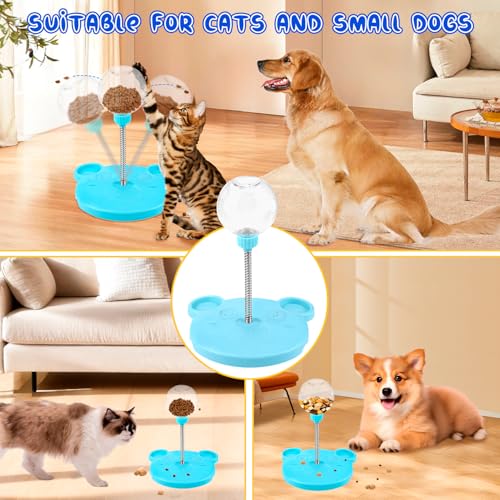 Vibbang Wackelndes Hunde Leckerli Spielzeugs, Futterball für Hunde, Intelligenzspielzeug Leckerli Ball für Hund, Hundespielzeug Intelligenz Ball, Slow Feeder Snackball Puzze Hundespielzeug