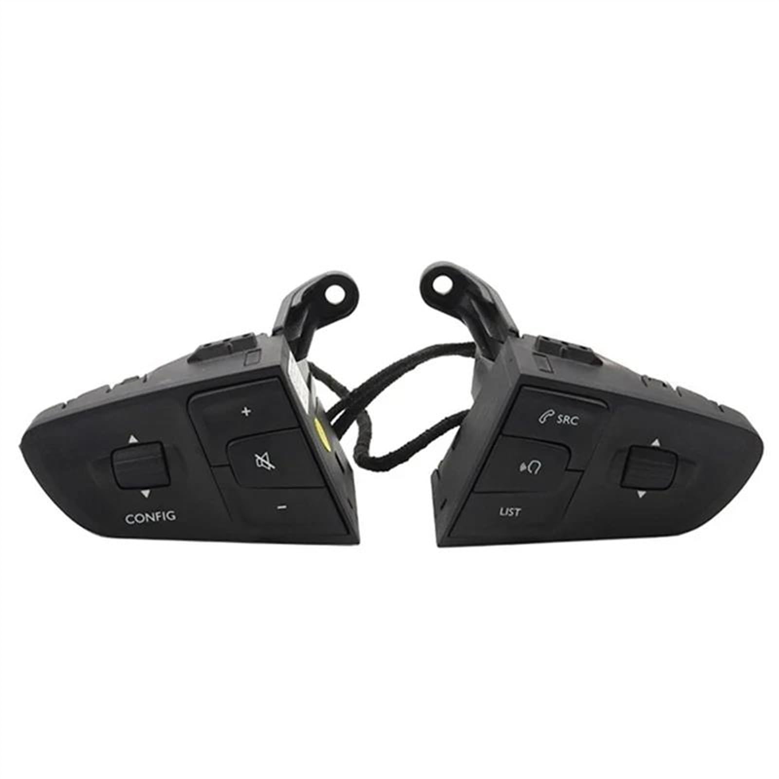 Commutateur de commande de volant multifonction Peugeot 508 avec boutons média