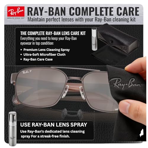 Image of Ray-Ban RB3751CH CHROMANCE POLARIZED Square-Round Shape Sunglasses for Men & Women with Official Eyewear Kit