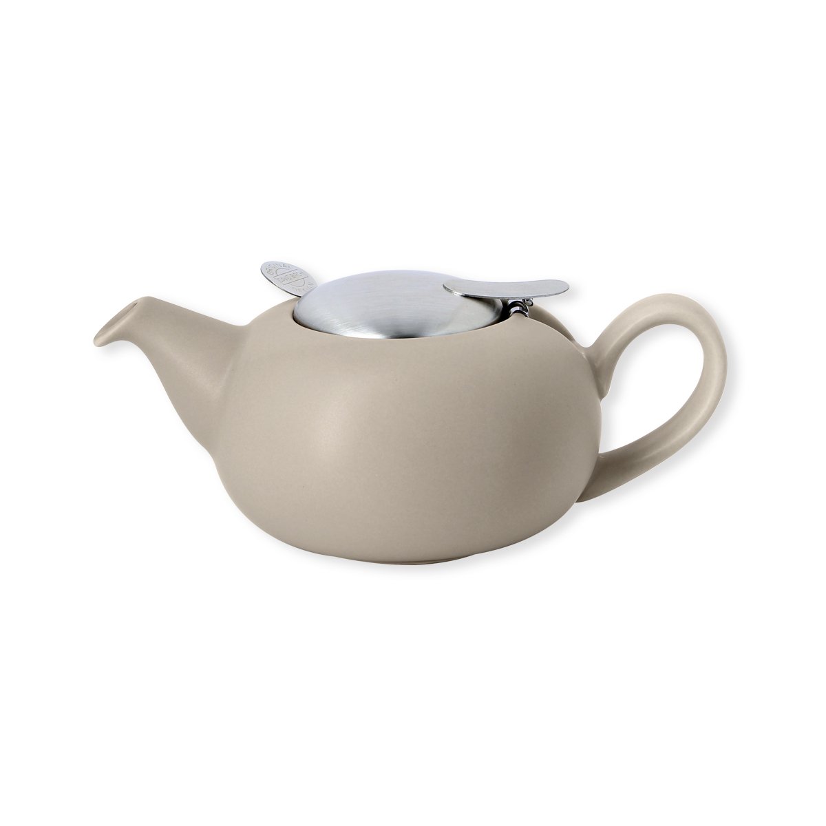 London Pottery Pebble Petite théière avec infuseur pour thé en vrac, grès, mastic mat, 2 tasses (500 ml)