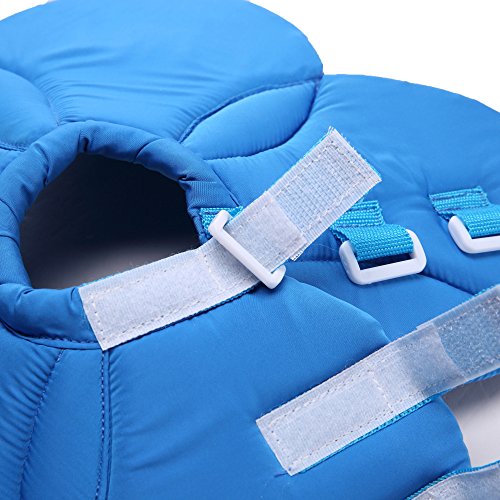 Image of Dog Collar, Pet Cone E-Collar Flower Soft Elizabethan Waterproof Grooming Recovery Protecive Adjustable Collar for Puppy Small Medium Dogs (S Neck:9-11in, Blue)