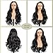 Linrkeyy Synthetic 13x6 HD Lace Frontal Wigs Pre Plucked 26 Inch Long Black Body Wave Wigs For Women 100% Futura Premium Ready Wear Wig With Natural Hairline Beginner Friendly Daily Party Use