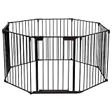 【Puerta con cerradura de seguridad】 La puerta del parque está equipada con una cerradura de seguridad, que garantiza la seguridad.
