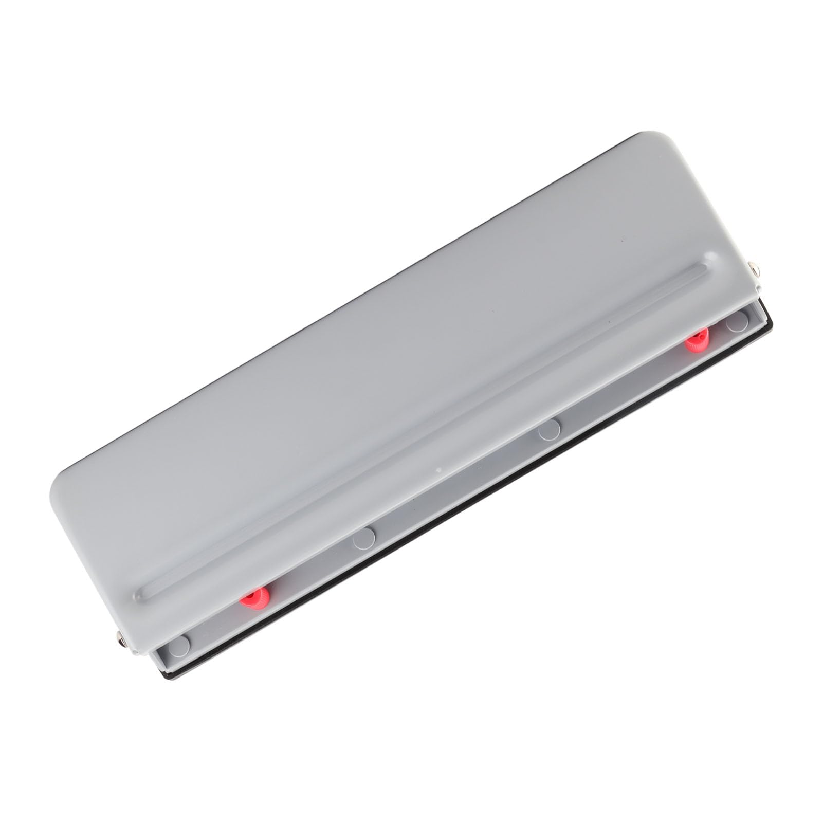 Cocoarm Perforadora de Papel Perforadora Ajustable de 12 Orificios Cuerpo de Metal Capacidad de 6 Hojas con Cuchillas Extraíbles Base Antideslizante y Recolector de Desechos para Papel de Hojas (GREY)