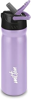 MILTON Max 600 Stainless Steel Sipper Water Bottle 500 ml, Single Walled, ISI Certified I Leak Proof Lid, Rust Proof I For...