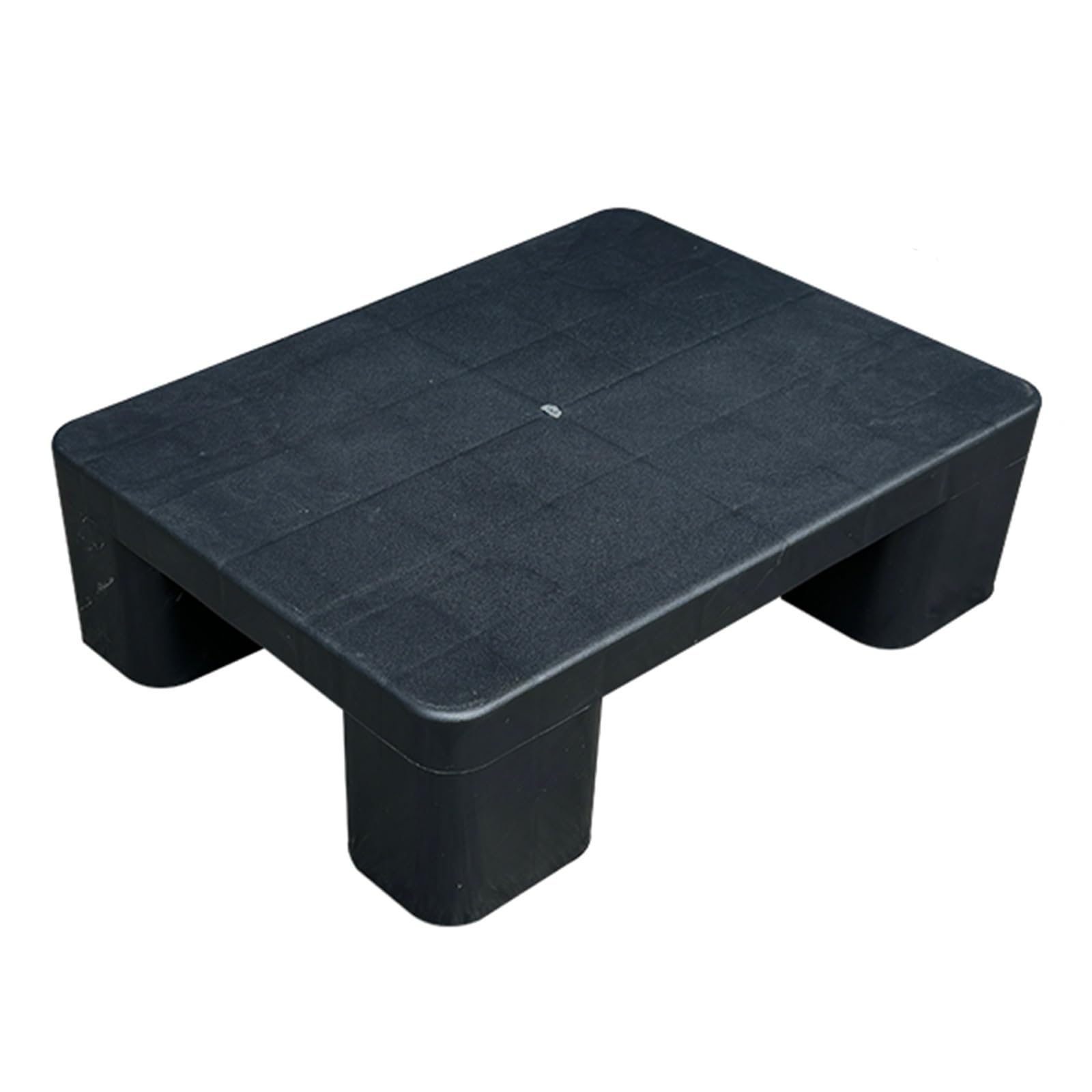 Vassoio per pallet in plastica resistente, resistente all'umidità e leggero, 50 x 40 cm / 19.7x15.7in, facile da pulire, design nero durevole per uso industriale e laboratorio, robusto e versatile