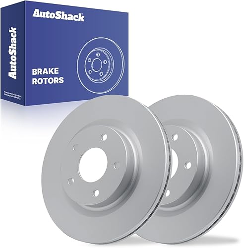 AutoShack 11.65" (296 mm) Rotores de Freno Ventilados Delanteros Recubiertos de Repuesto para 2007-2013 Nissan Altima Juego de 2 Piezas ArmorStop