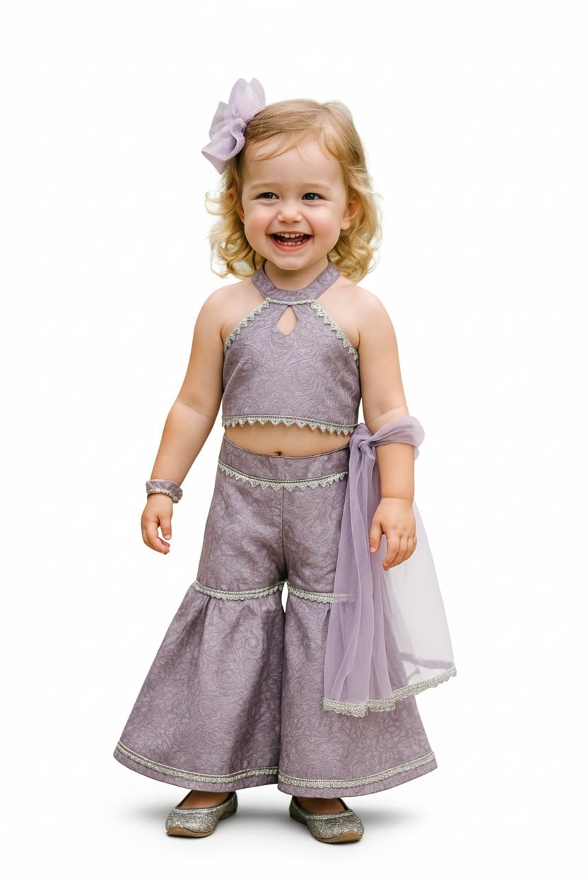 A.T.U.N. (ALL THINGS UBER NICE) Trendy Girls Stylish Kurti and Sharara with Dupatta | Traditional Festive & Party Clothing Set