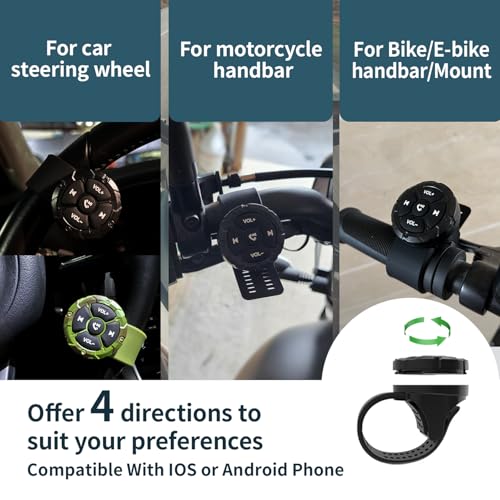 Image of Bluetooth Media Button,Phone Remote for Car Bike Motorcycle