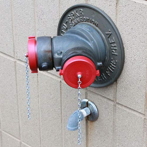 2 1/2" Red Plastic Fdc Plug (Nh) #TOP4