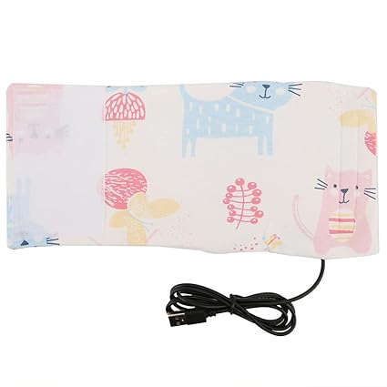 Portable Baby Bottle Warmer, Small and Compact Cartoon Pattern Baby Bottle Warmer No Fluorescent Agent for Home for Travel for Outdoor(Cat)