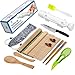 Sushi Making Kit - All In One Sushi Bazooka Maker with Bamboo Mats, Bamboo Chopsticks, Avocado Slicer, Paddle, Spreader, Sushi Knife, Chopsticks Holder and Cotton Bag - Gift Box