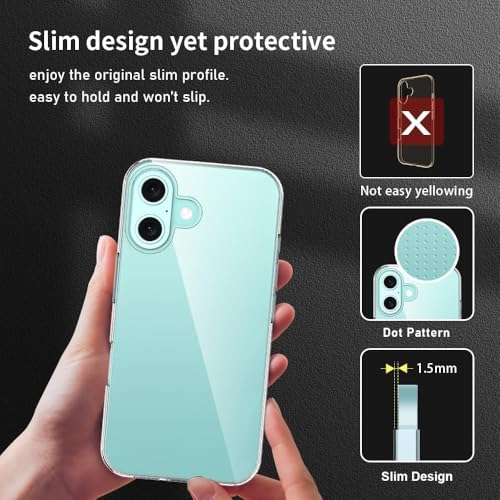 Image of NISHTECH for Premium Transparent Hybrid Soft Slim Dust Proof Back Case Cover with Camera Protection AS09