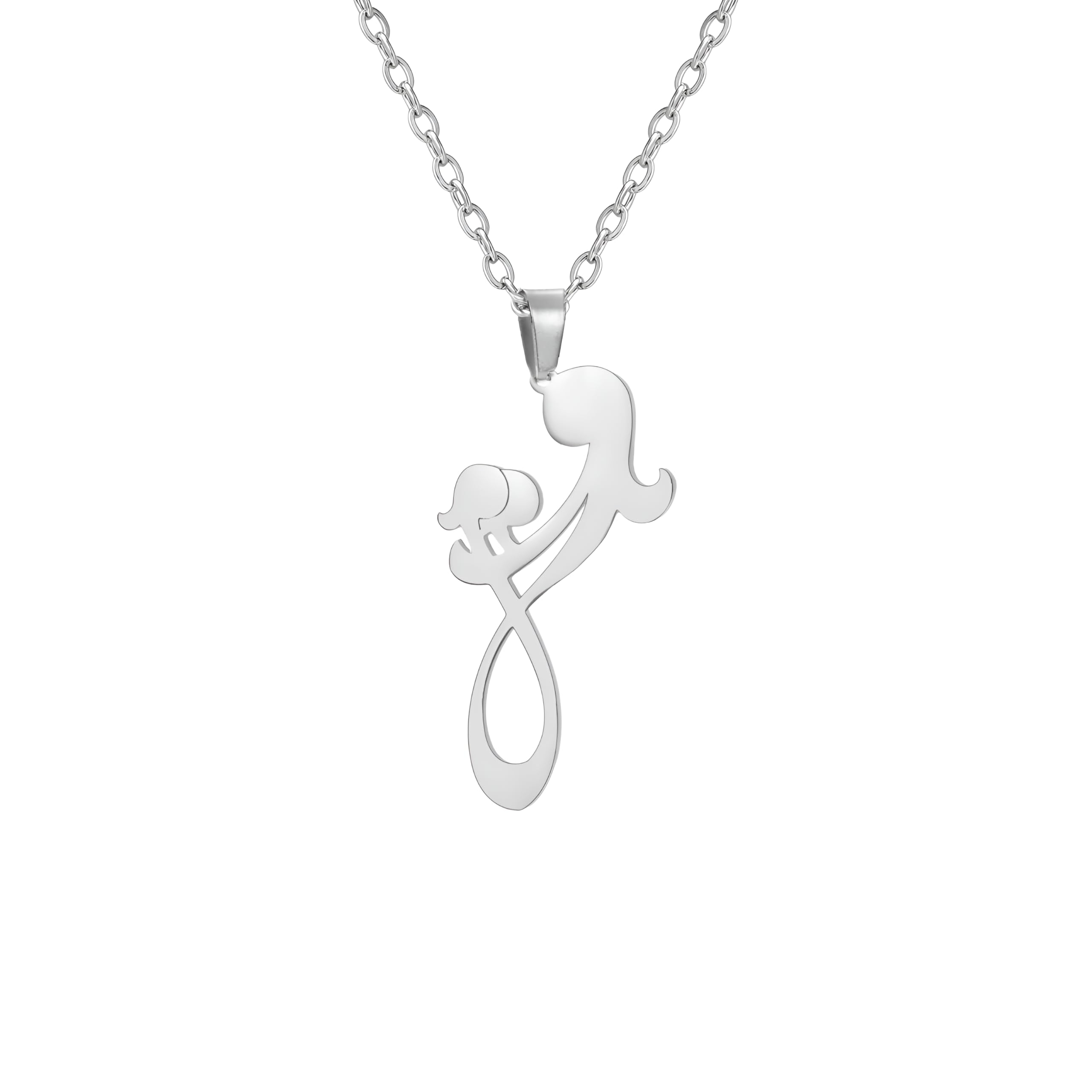 GXNRHG HHRLCH Umarmungs-Halskette aus 925er-Sterlingsilber für Damen und Herren, Paar-Umarmungs-Anhänger-Halskette, Liebende, die Sich umarmen, unendliche Symbol-Halsketten, Umarmungs- und