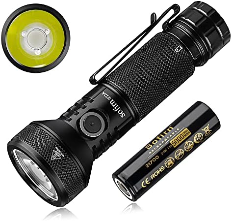 Sofirn IF22A Led Torch, Rechargeable Flood Light with SFT-40 LED with up to 2100 lumens,USB-C Charging Port with Power Bank Function,21700 Battery Included, Super Power EDC Light for Outdoor