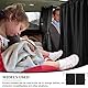 Auto Trennvorhänge Sonnenschutz, 140 x 80 cm Abnehmbarer Auto Vorhang, Auto Innenteiler Vorhänge Sonnenschutz, Auto Fenster Verdunkelung, Auto Sichtschutz Vorhänge, Auto Camping Zubehör