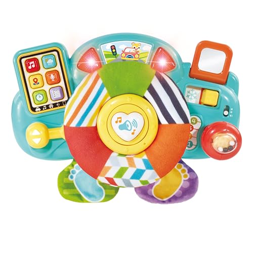 VTech-Baby Baby volante Juegos y actividades, Colgante para cochecitos, Silla de paseo, Juguete para el carrito, Regalo bebés +6 meses, Volante interactivo, Contenido en español