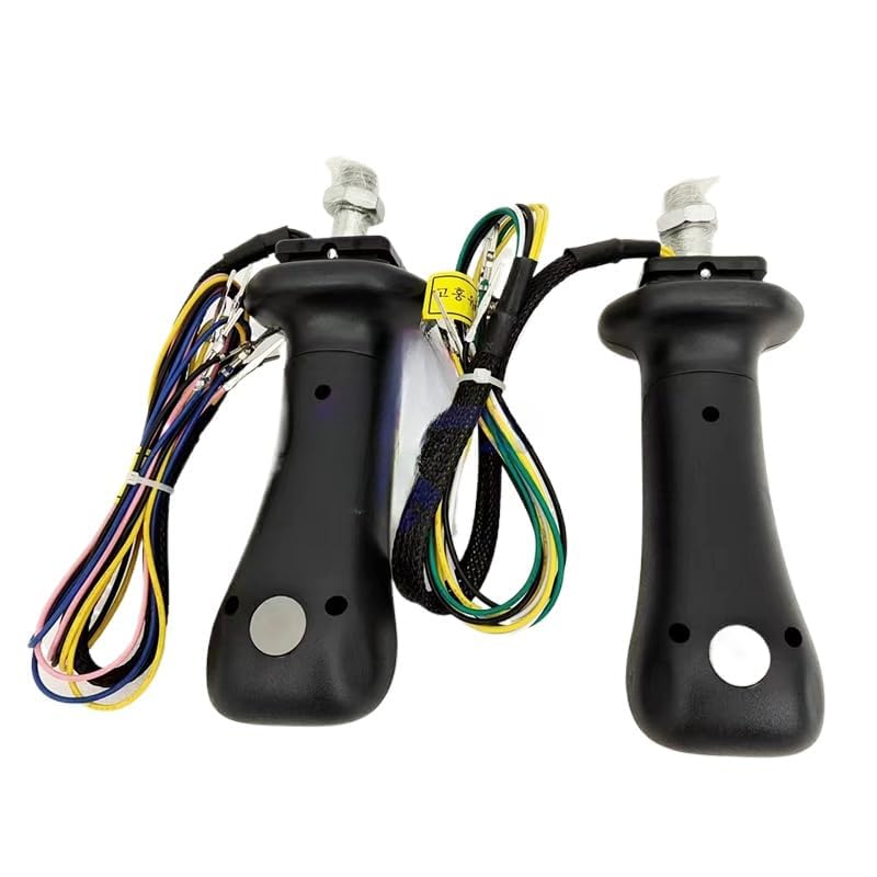 Rexroth Joystick Handle for Excavator 4 Buttons Screw M12 (Black,2PCS)