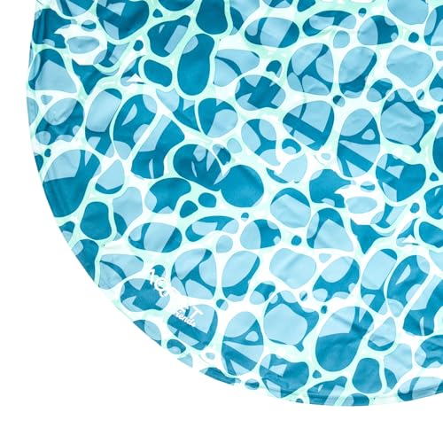 AQPET Kühlmatte für Hunde, rund, ungiftiges Gel, selbstkühlendes System, Sea-Design, Durchmesser 60 cm