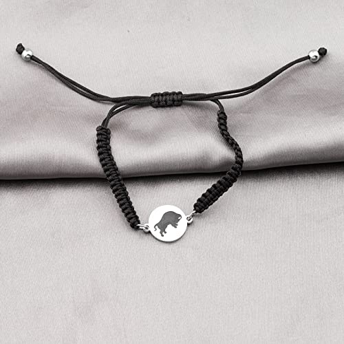 MAOFAED Buffalo Gift Buffalo Spirit Strength Abundance Gratitude Buffalo Bracelet for Men Women3