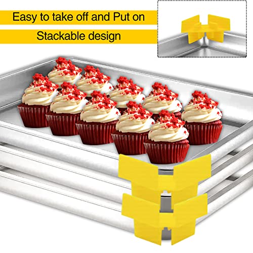 24 Pcs Tray Stackers Sets for Harvest Right Freeze Dryer Accessories Cabinet Pantry for Harvest Right Freeze Dryer Accessories Compatible with Harvest Right Trays with Carrying Pouch