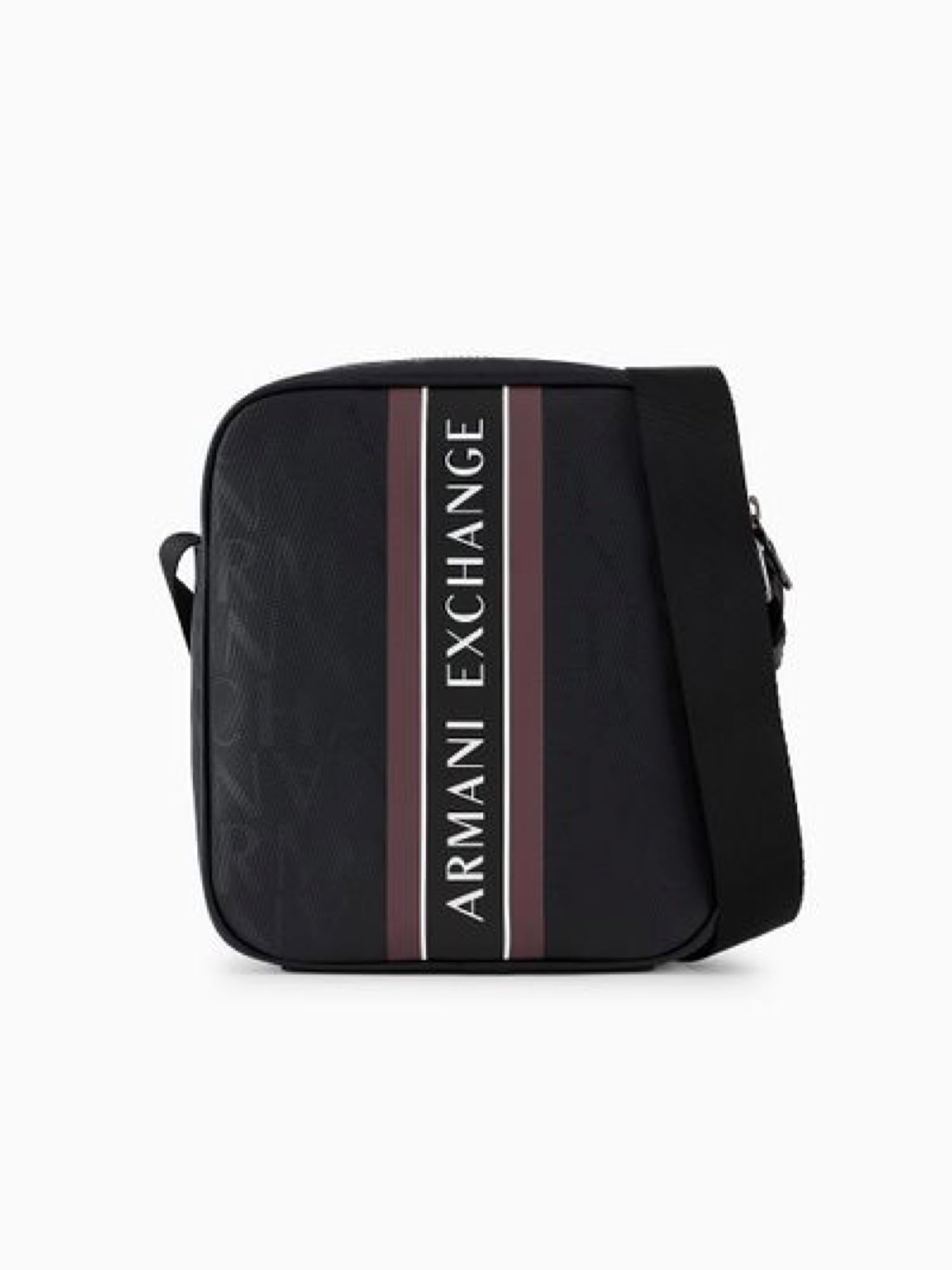 Armani Exchange Deri Postacı Çantası, Tek Ebat, 5003111126, Siyah, Erkek