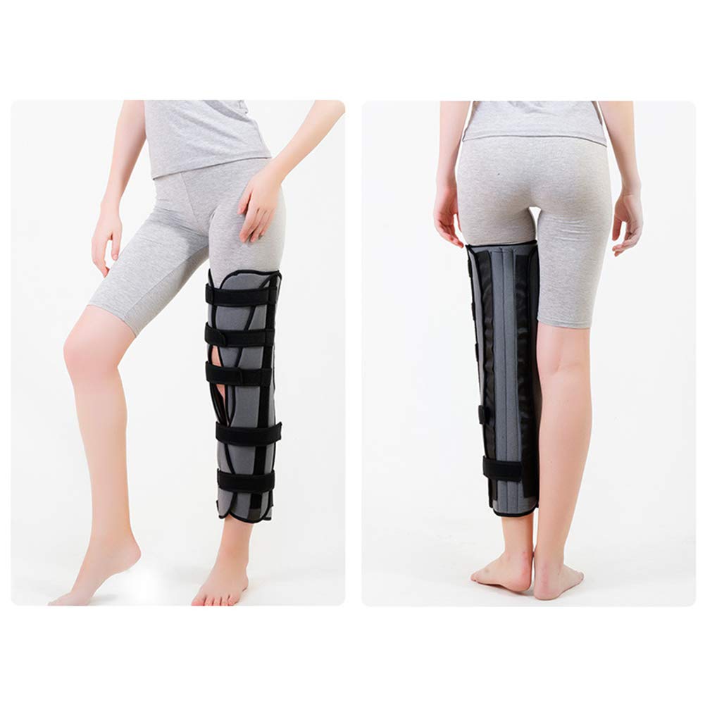 Rodillera con bisagras, soporte ajustable para inmovilizador de rodilla, soporte de fijación para articulaciones, stent para fractura de rodilla, estabilización para lesiones de ligamento y menisco